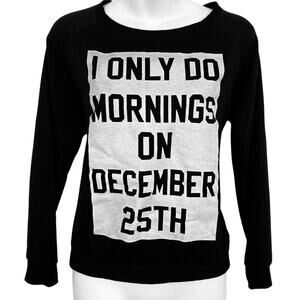 Prince Peter Pullover Casual Womens Black Graphic Sweatshirt Pullover sz XS